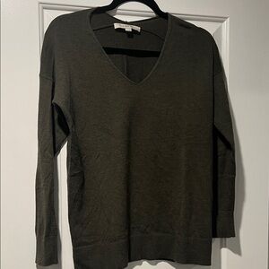 V-Neck Olive Sweater from LOFT